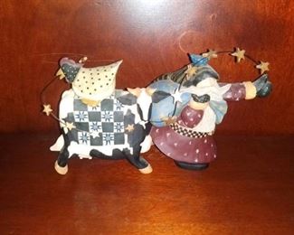 Williraye Studio Santa With Cow