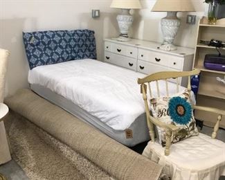 Twin bed w/metal frame $60