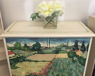 Hand painted 3-drawer dresser $125