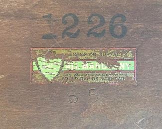 Antique mahogany tiered side table 29 x 13 x 27.5