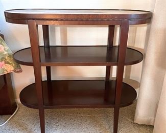 Antique mahogany tiered side table 29 x 13 x 27.5