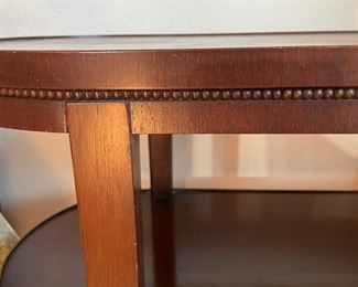 Antique mahogany tiered side table 29 x 13 x 27.5