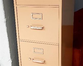 Four drawer file cabinet