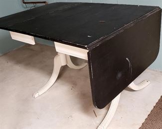 Painted Duncan Phyfe table