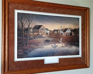 Framed print "Country Village - Green-winged Teal by Sam Timm