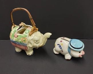 Vintage Japanese Pig Coin Bank