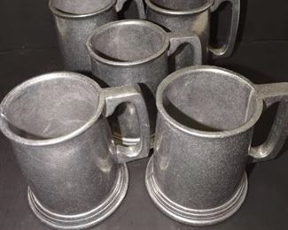 Vintage Armetale Mugs Set of 5