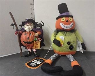 Trick or Treating Santa with Hallmark Halloween Pumpkin Man