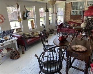 Amazing variety of eclectic treasures-antique and vintage furniture 