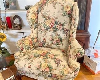 arm floral chair