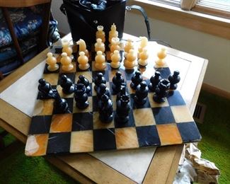 Stone chess set