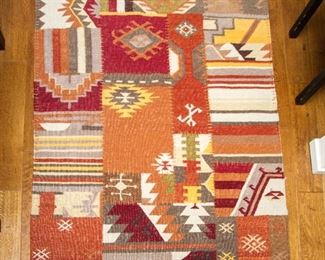 Patchwork Wool Carpet & Pad