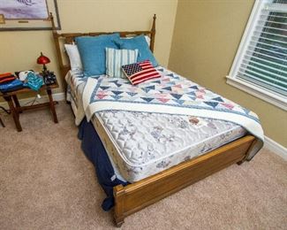 Full-Size Bed-sold as set w/mattress & box (linens sold separately)