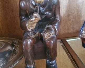  Hand carved Black wood from Germany figure 