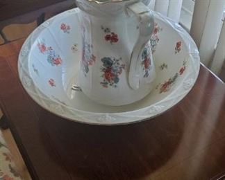 Burleigh vintage washbasin and pitcher 