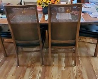 Pecan Dining Table and chairs 