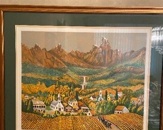 Signed Litho of the Valley