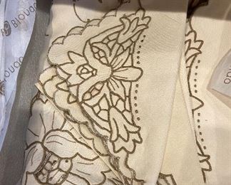 Tablecloth and napkins