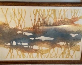 One of two Forest Scenes Signed by the artist