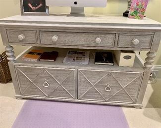 Hooker desk with 2 file drawers, 47” wide, 30” tall, 22” deep