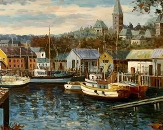 original oil on canvas painting 44”x 32”