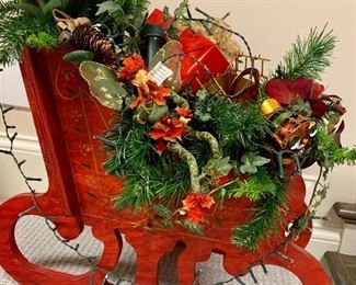Large decorative sled 24” x 20”