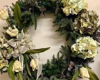 32” hydrangea wreath