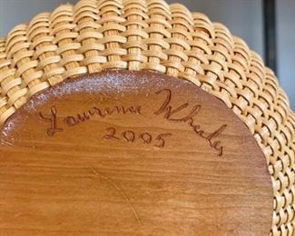 signed Nantucket basket