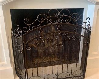 Metal fire screen
