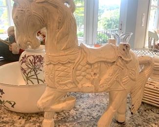 vintage wooden horse