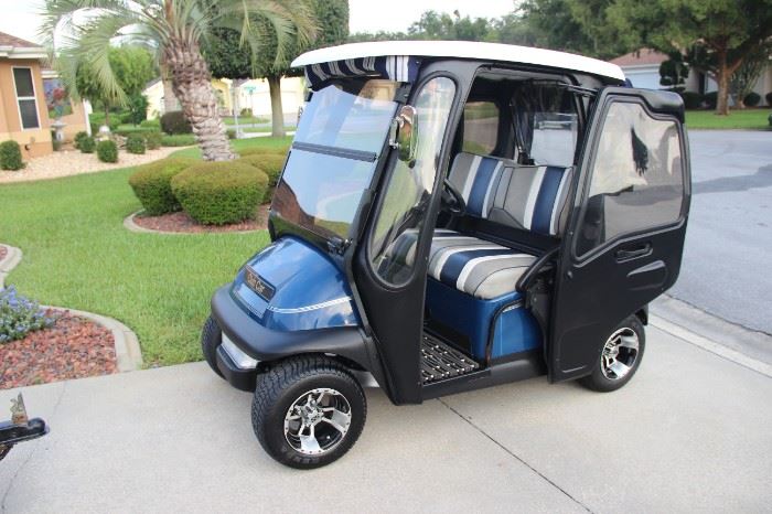 2008 CLUB CAR ELECTRIC PRECEDENT W/ CURTIS CAB 4X12 VOLT 48 VOLT SYSTEM 10" ALLOY WHEELS HAS HEATER AND AIR BLOWER. BATTERIES ARE 2 YEARS OLD $4,500