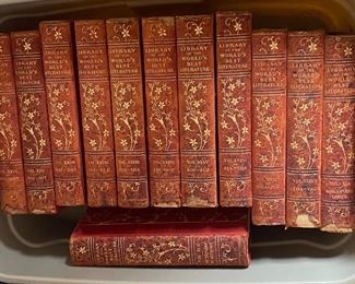 Lots of antique books, many more not shown