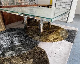 Italian 1970s dinner table rare  would be fantastic with chrome chairs