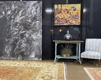 Black and white Canadian /French abstract Dehais