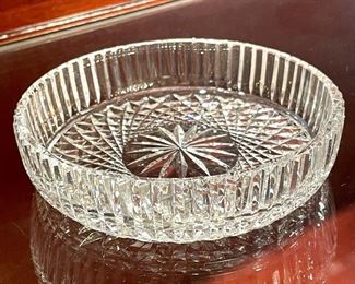 $40; Waterford candy dish; 5”d x 1.5”h
