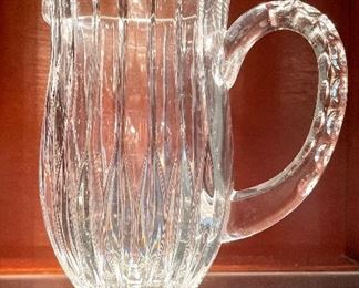 $48; crystal pitcher; 8.5”h