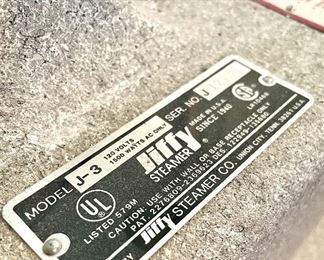 clothes steamer model number