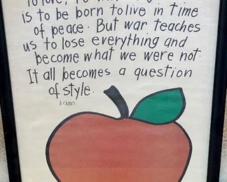 $28; born to create! framed artwork; 13.5” x 19.5”