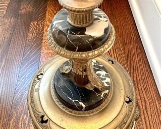 close up of floor lamp’s base