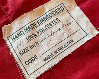 64” x 84” velvet, polyester backing