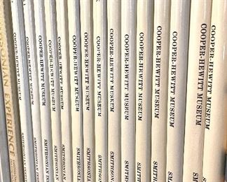 $30; set of Smithsonian Institute books on Cooper-Hewitt Museum