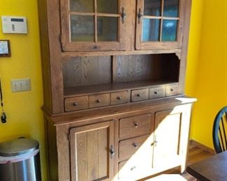 Lighted cabinet.  Attic heirloom by Broyhill 