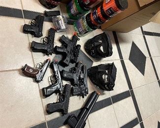 Air soft guns and supplies 