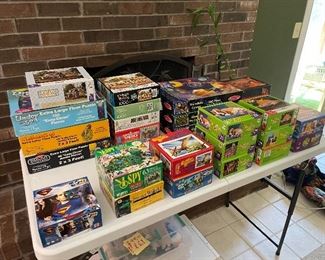 Many Melissa & Doug puzzles