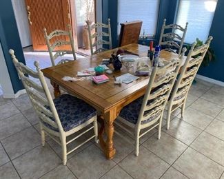 french country table and chairs