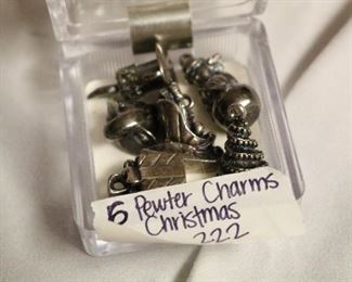pewter charms Christmas
