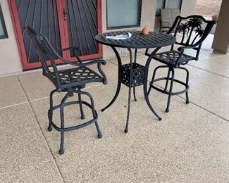 bar top patio bistro set