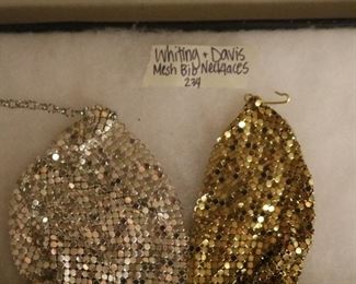 Whiting & Davis Mesh Bib necklaces