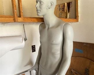 vintage Italian man mannequin - (SP?) his face! 