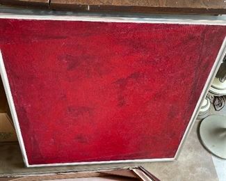 Red painting Keith Stephens